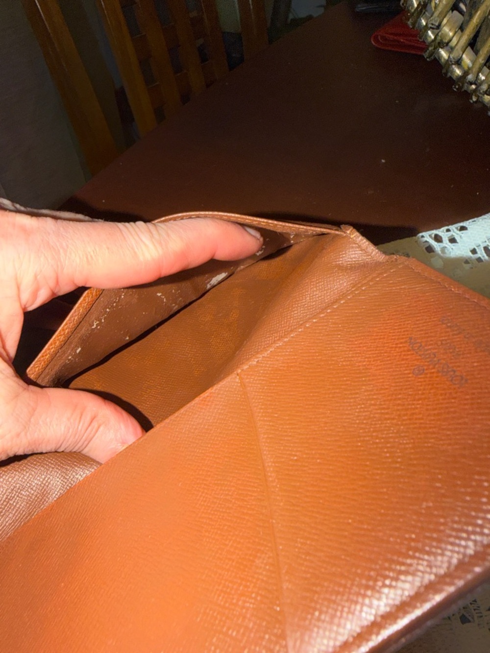 Louis Vuitton Monogram Slim Long Wallet in Brown/Gold Monogram - Picture 6 of 9